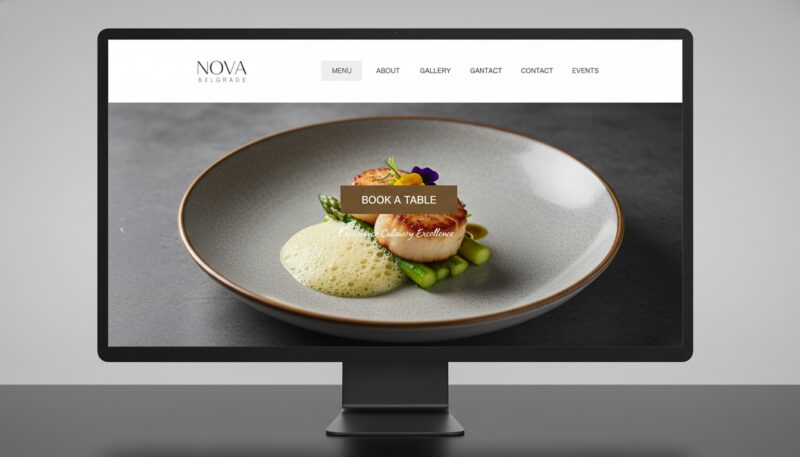 izrada web sajta za restoran Beograd izrada web sajta za restoran Beograd